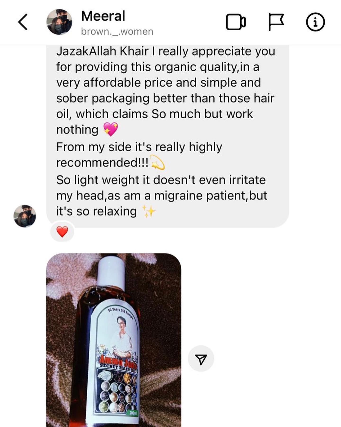 Organic Quality Hair Oil